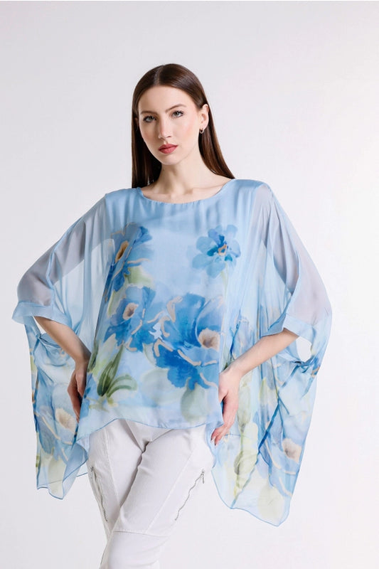 Sofia Gardenia Silk Caftan