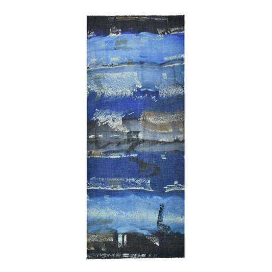 Brynlee Wool Scarf -Blue