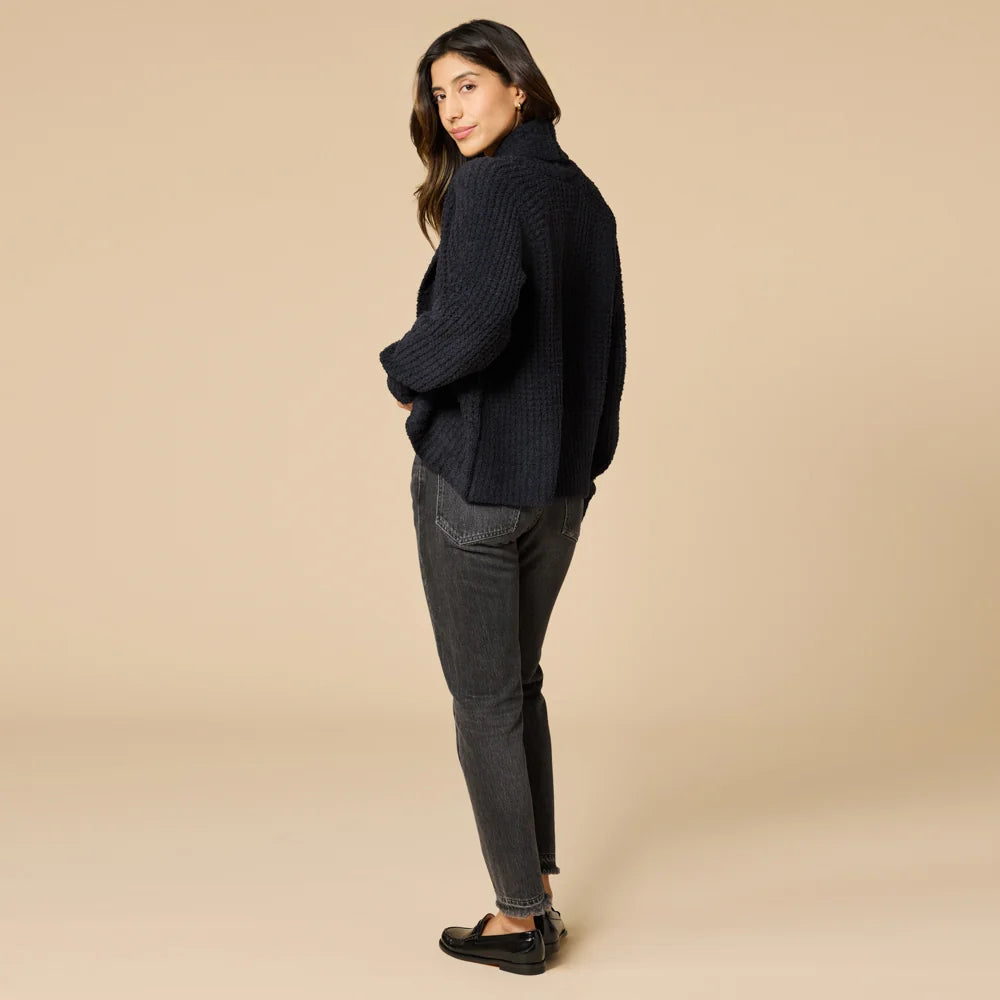 Waffle Marshmallow Cocoon Cardi