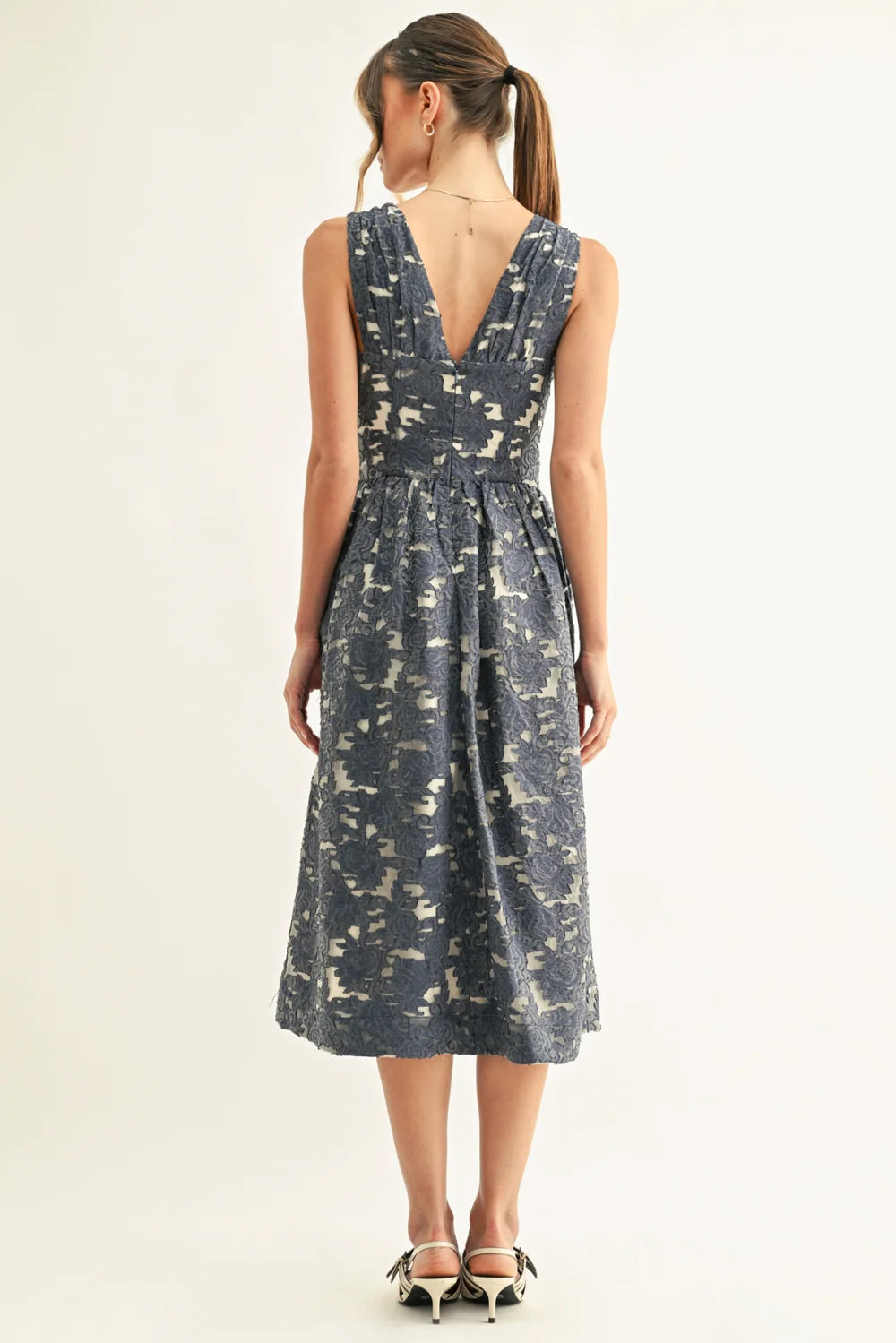 Arleta Jacquard Midi Dress