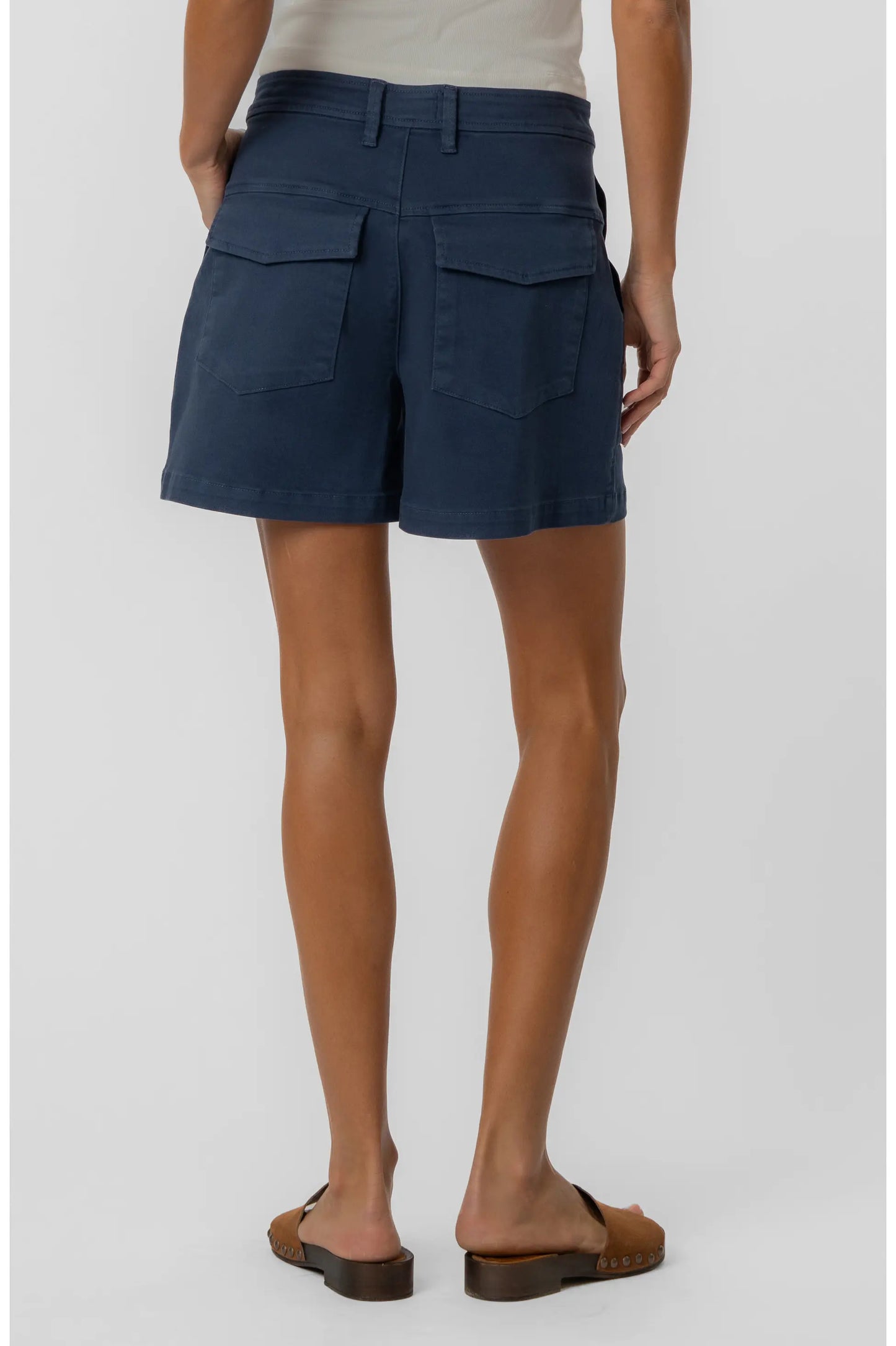 Ashton High Rise Twill Utility Short