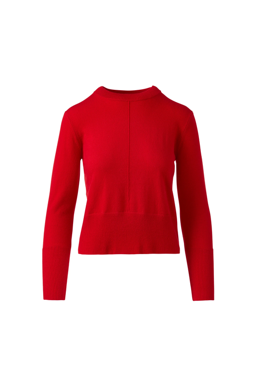 Exposed Seam Crew Sweater