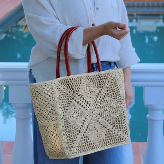 Cheval Lace Square Crochet Bag
