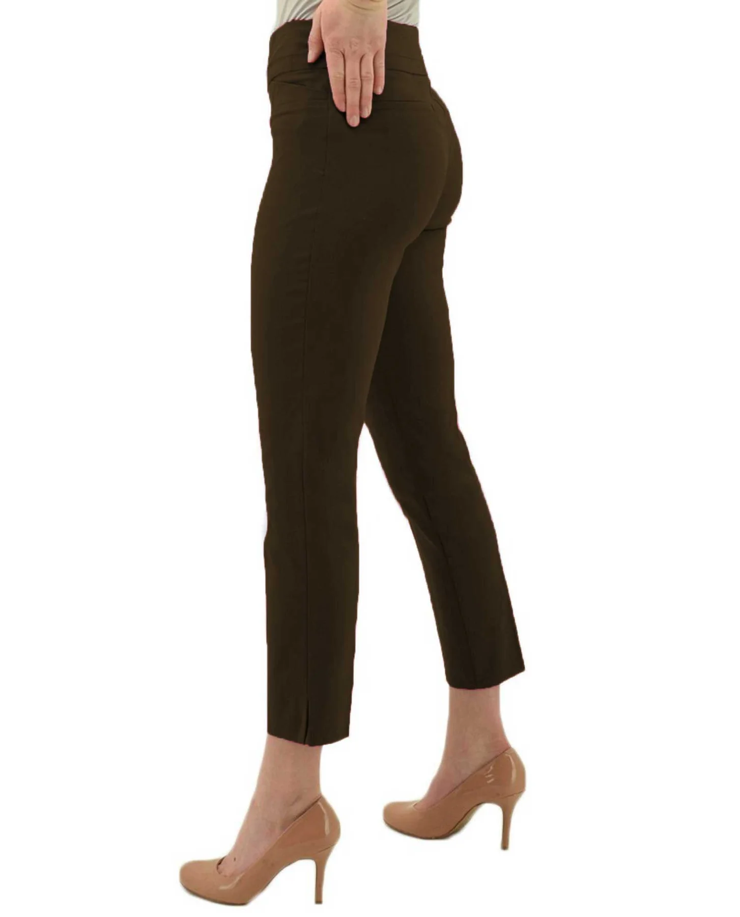 Cigarette Ankle Pant-Chocolate