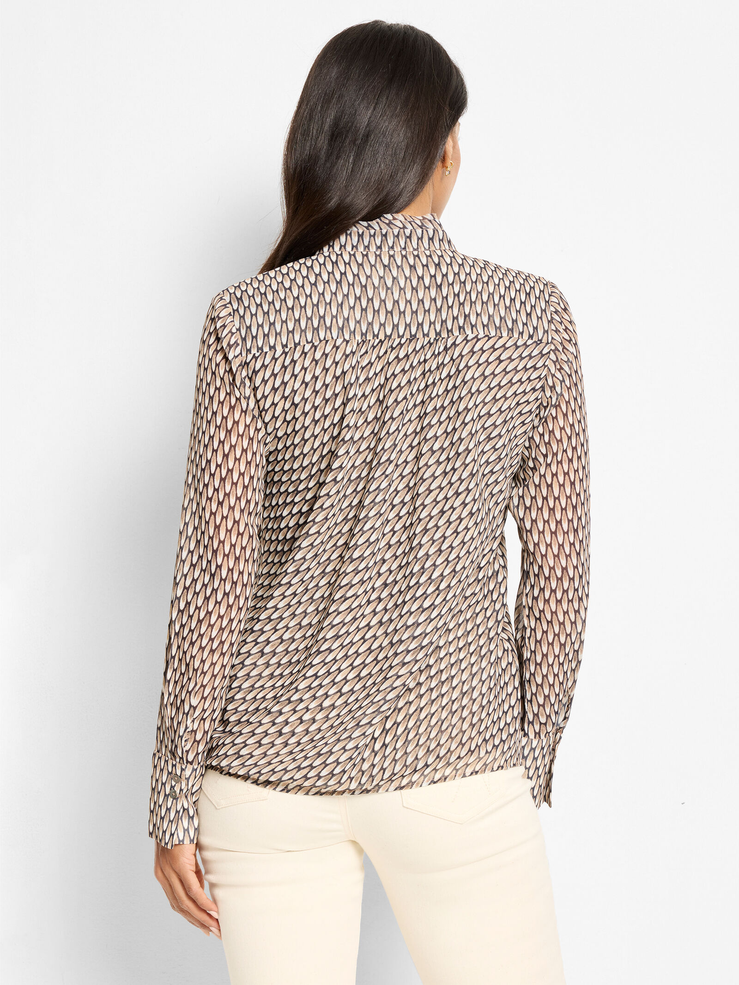 Abstract Chiffon Top