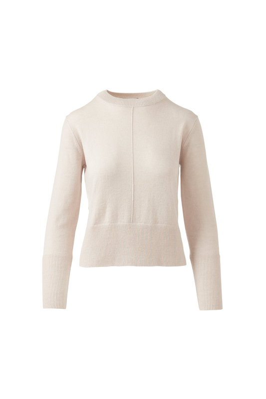 Exposed Seam Crew Sweater