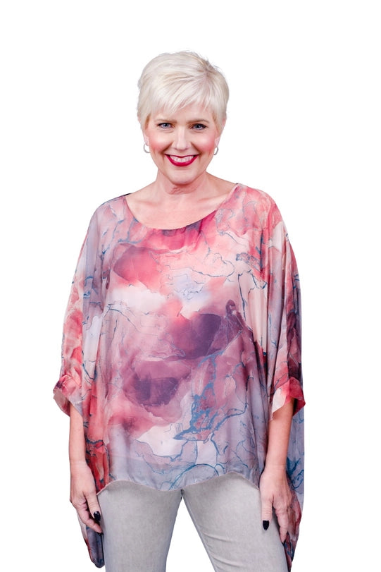 Sofia Geode Silk Kaftan