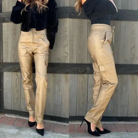 Ali Vegan Beige Cargo Pant
