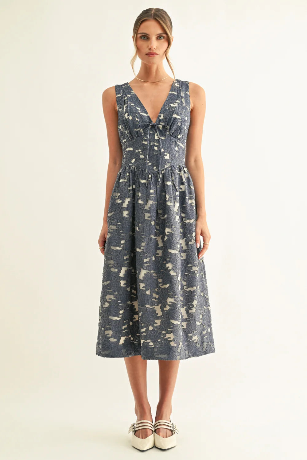Arleta Jacquard Midi Dress