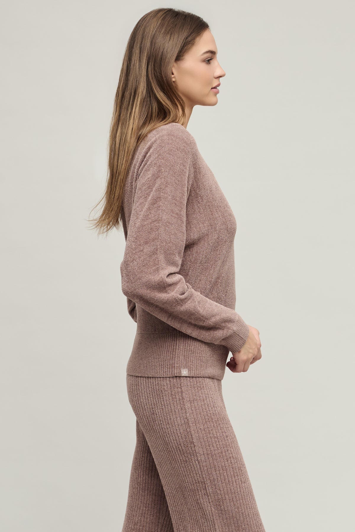 CozyChic Ultra Lite Scallop Dolman Henley