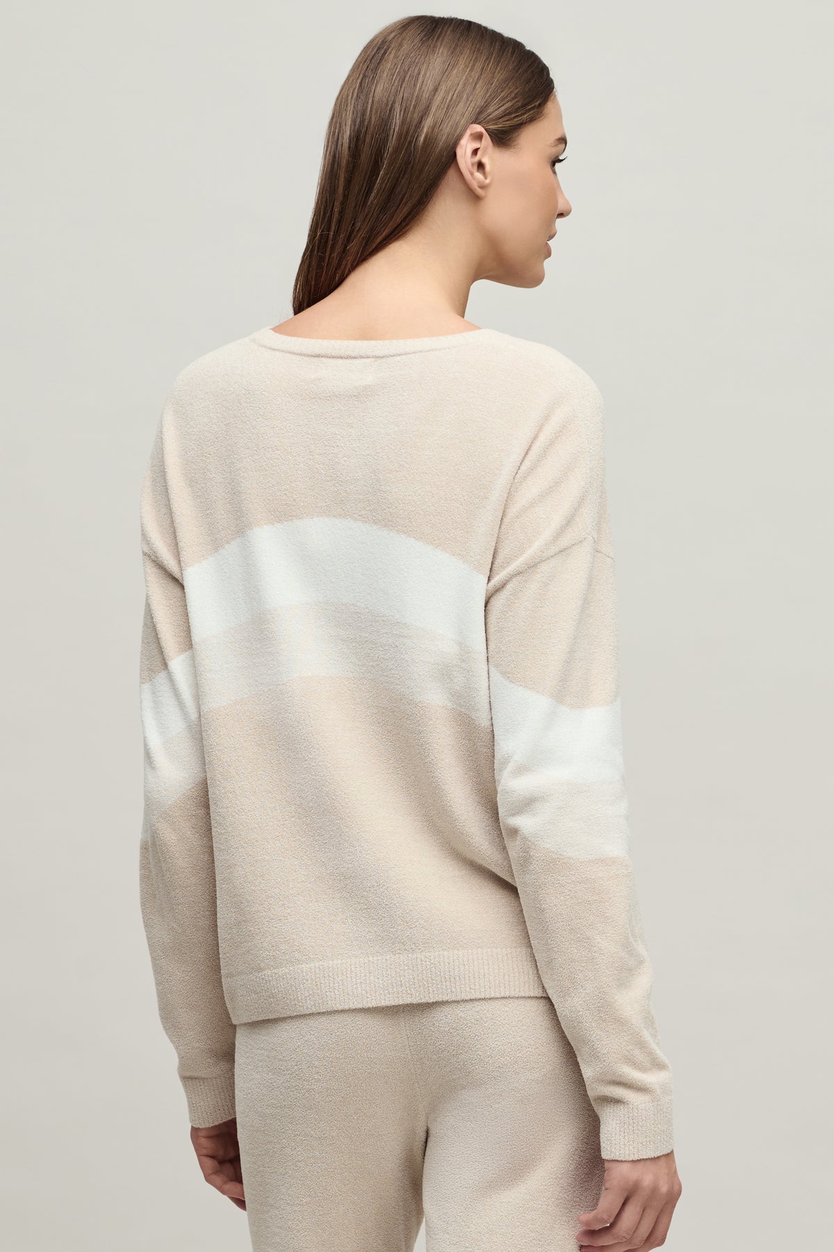 CozyChic Ultra Lite Wavy Colorblock Pullover