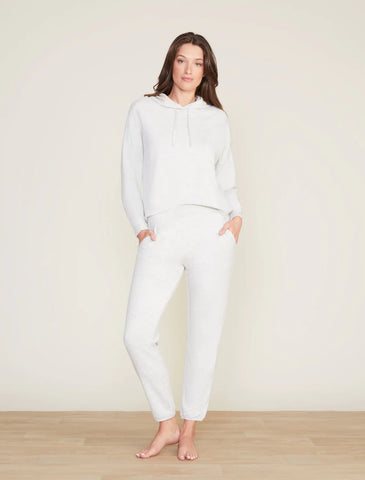 Malibu Collection butter fleece pullover-Heathered Cream