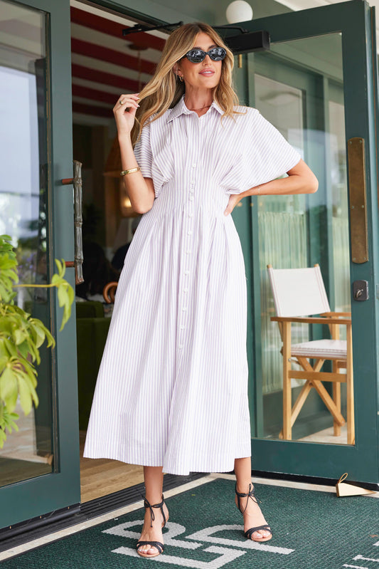 Maude Waist Detail Shirtdress