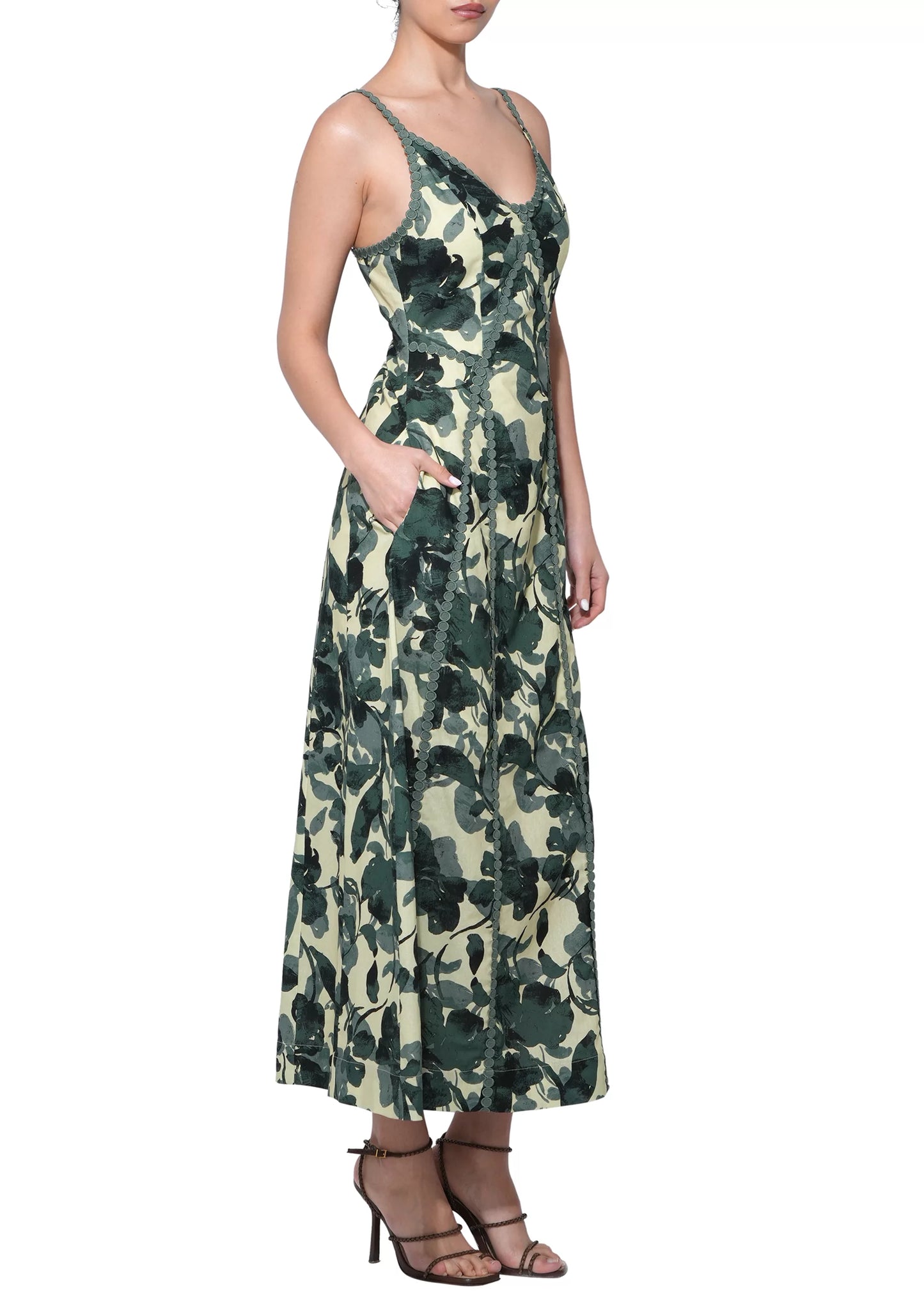 Madison Contrast Slip Maxi Dress