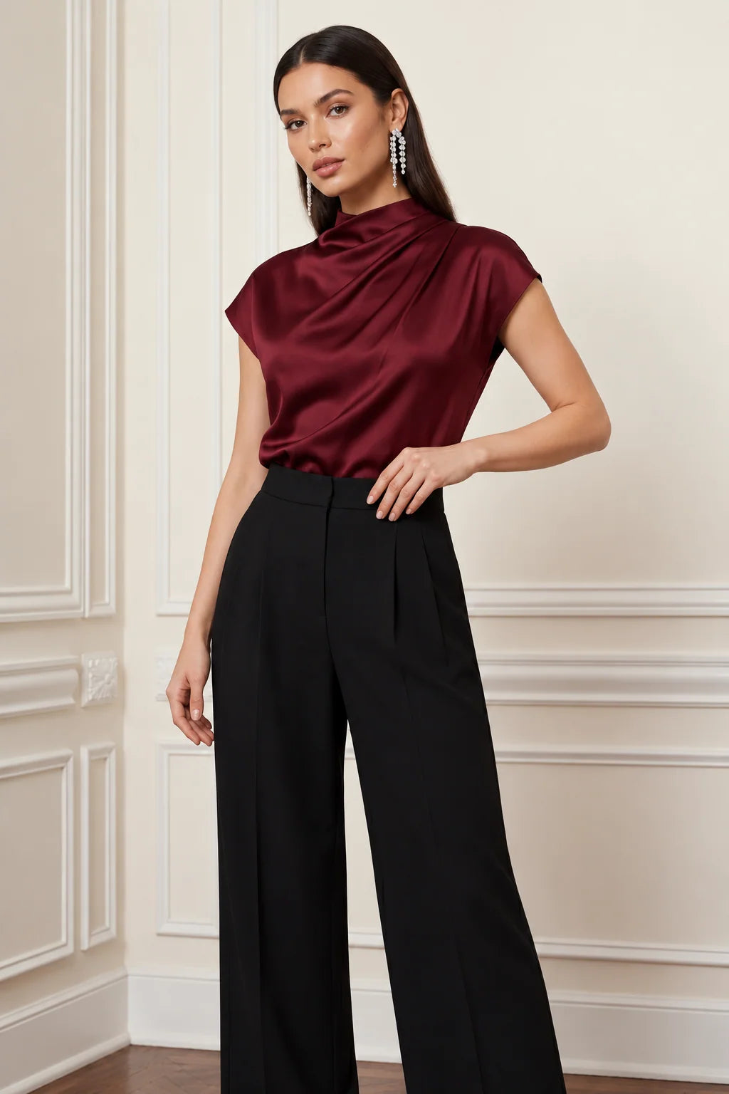Lindsay Tie Detail Top