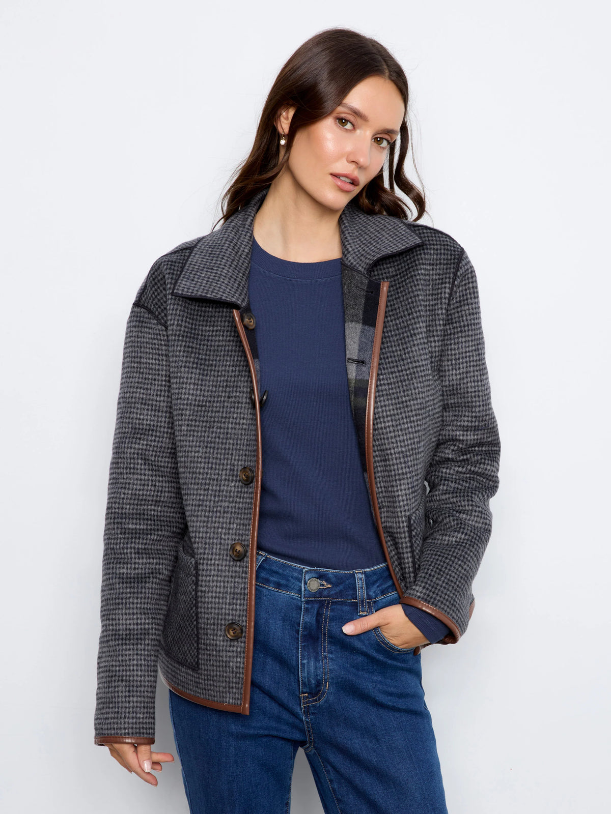 Reversible Plaid Jacket