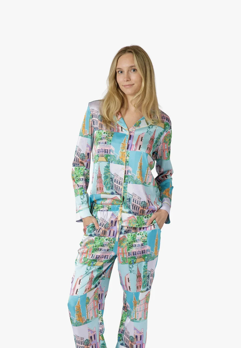 Charleston Pop Crop Top and Pant Set
