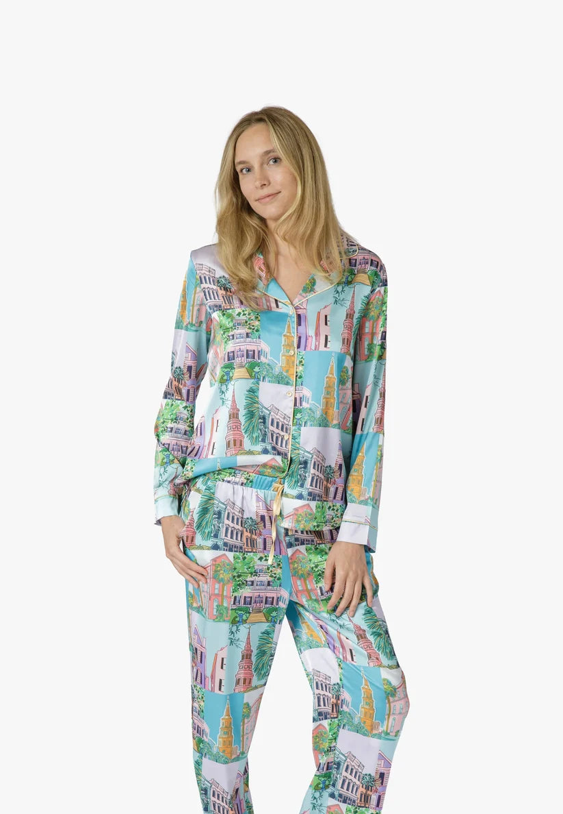 Charleston Pop Crop Top and Pant Set