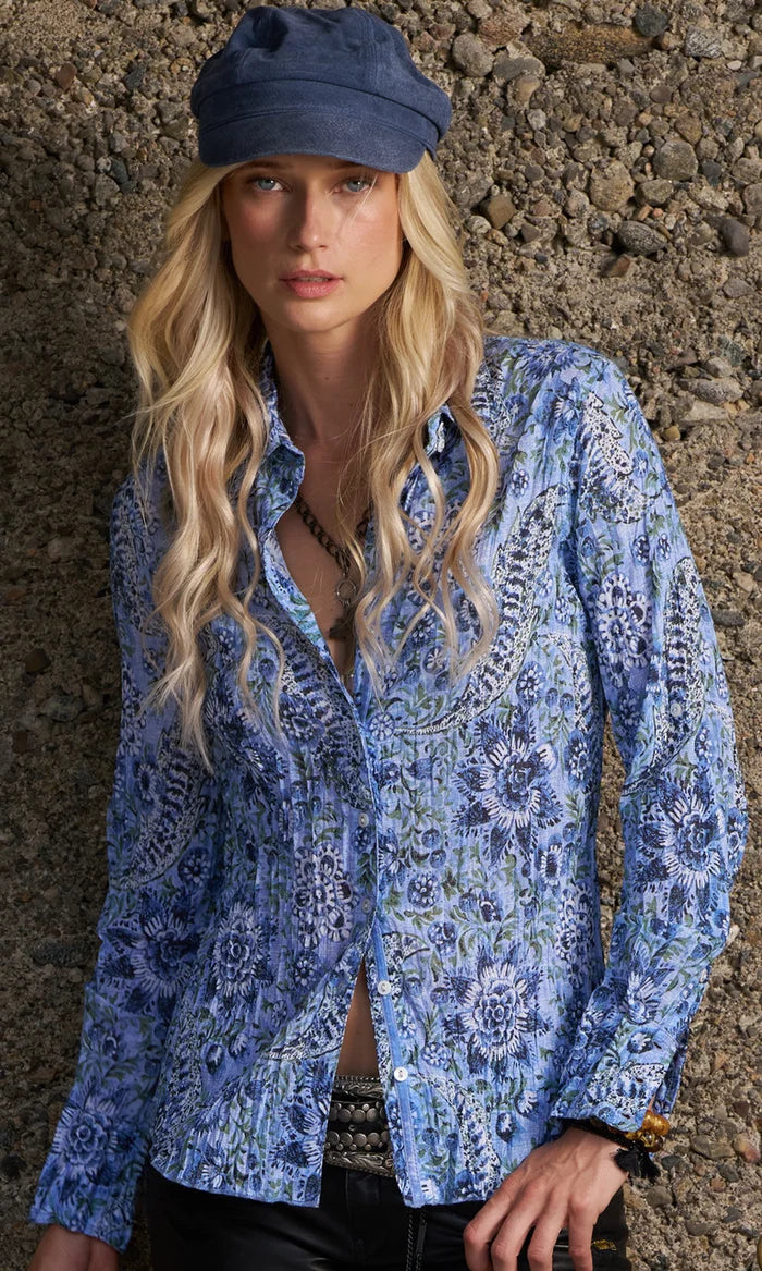 Crinkle Blouse Ambergris