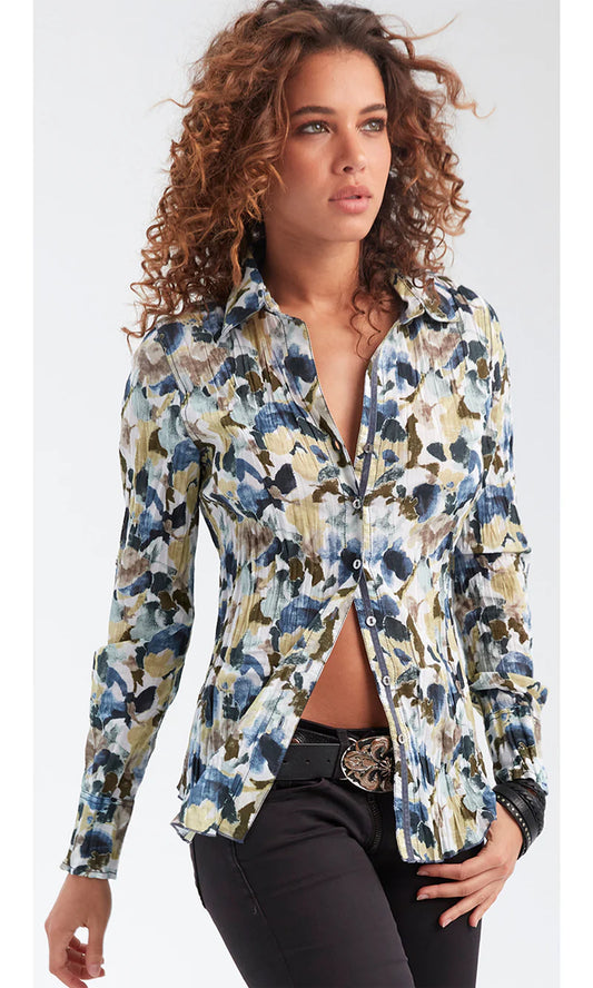 Crinkle Blouse - Camden Floral