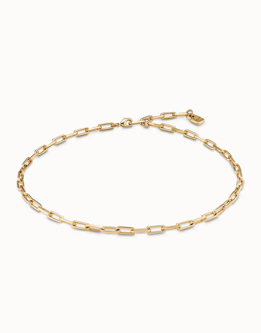 Short Link Gold Chain Necklace