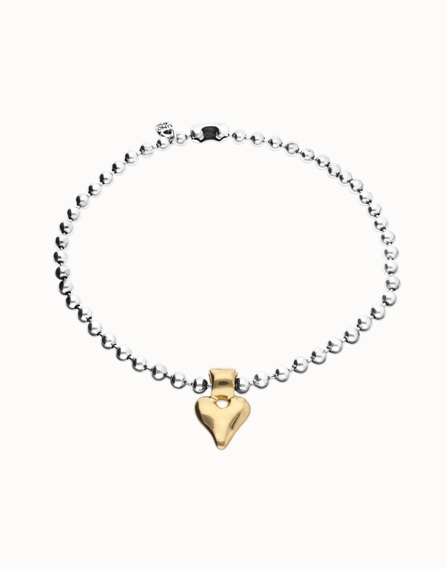 Beat - Short Bead Necklace with Heart Detail