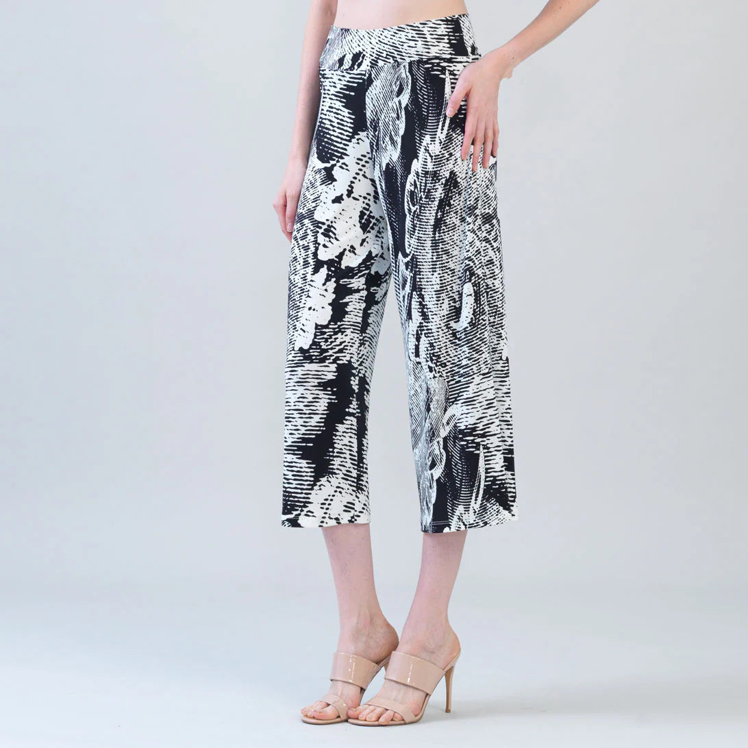 Signature Modern Gaucho Pant - Abstract Etch