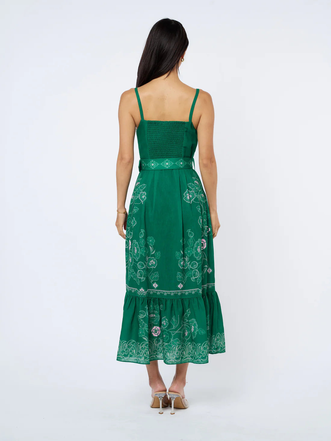 Esme Printed Button Down Maxi Dress