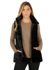 Fur Love Long Reversible Vest