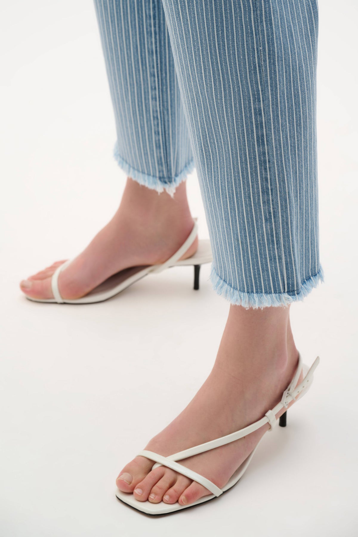 Denim Stripe Straight Jean