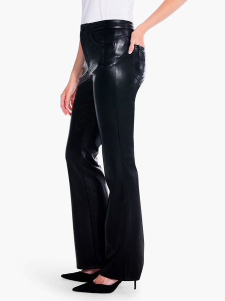 Faux Leather Bootcut Pant