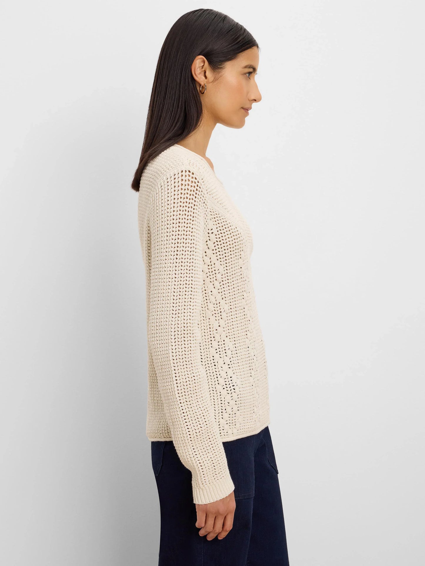 Diamond Stitch Mix Sweater