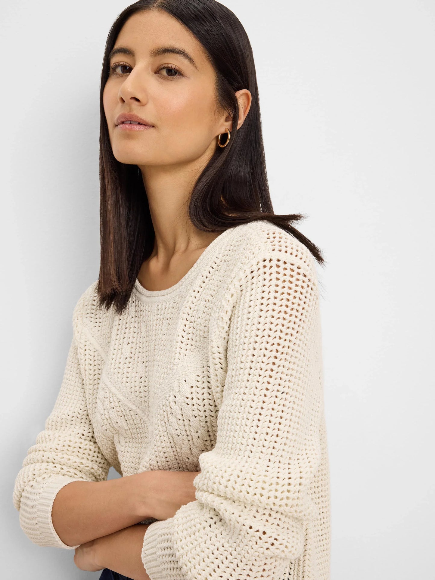 Diamond Stitch Mix Sweater