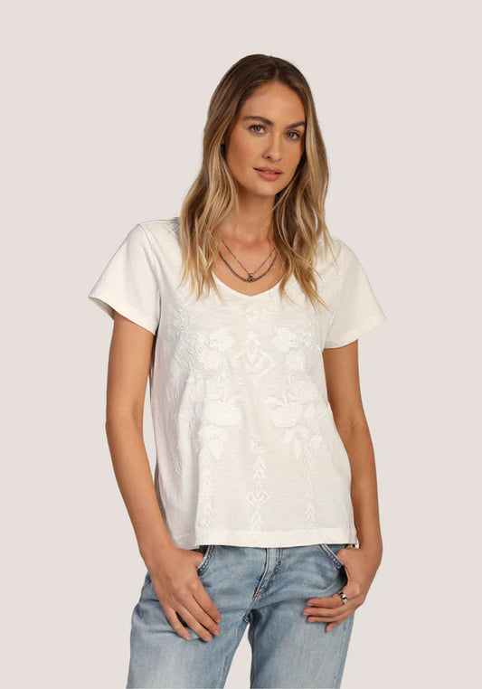 Brooke Embroidery Tee