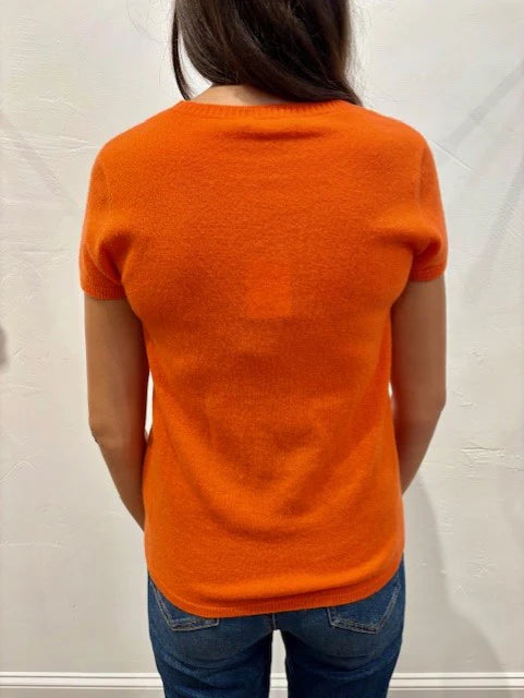 Short Sleeve Cashmere Tee