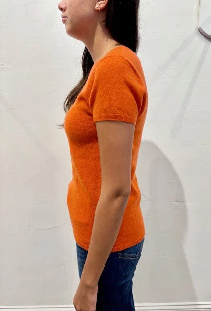Short Sleeve Cashmere Tee