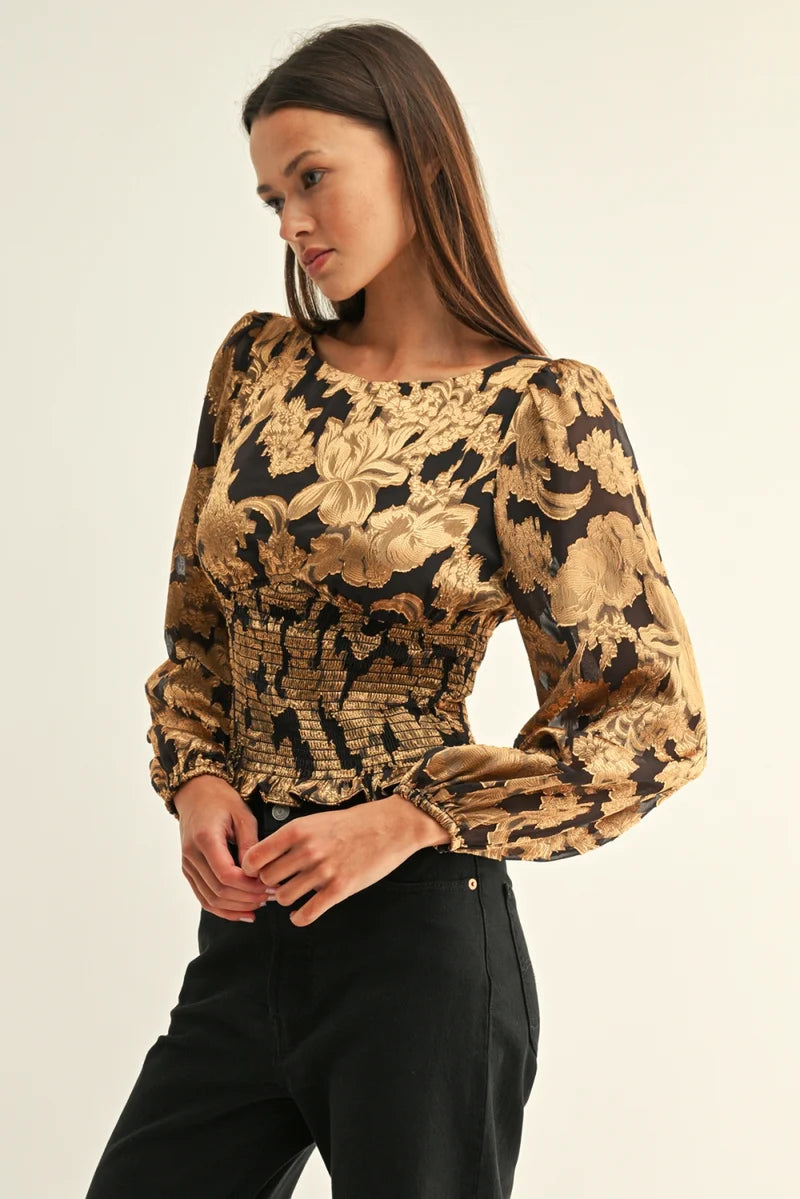 Gianna Smocked Top