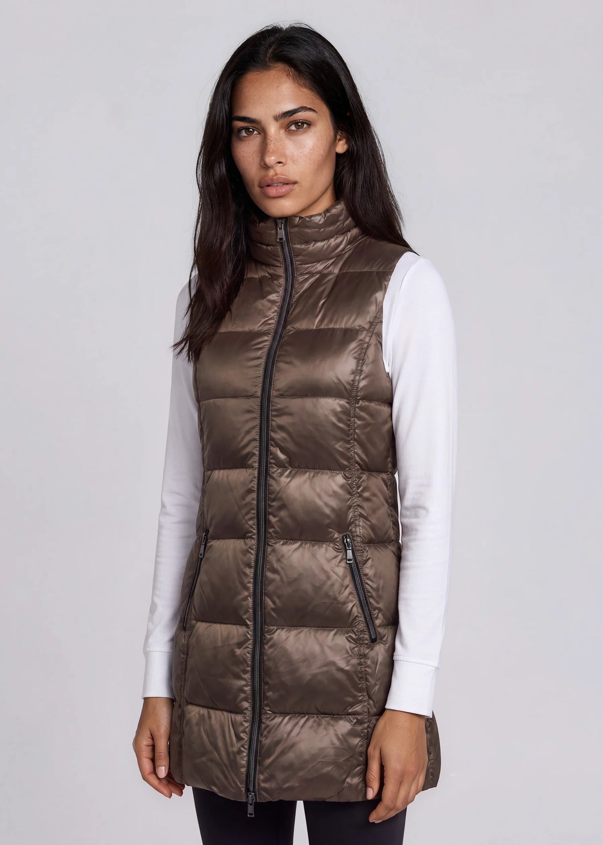 Long Down Vest