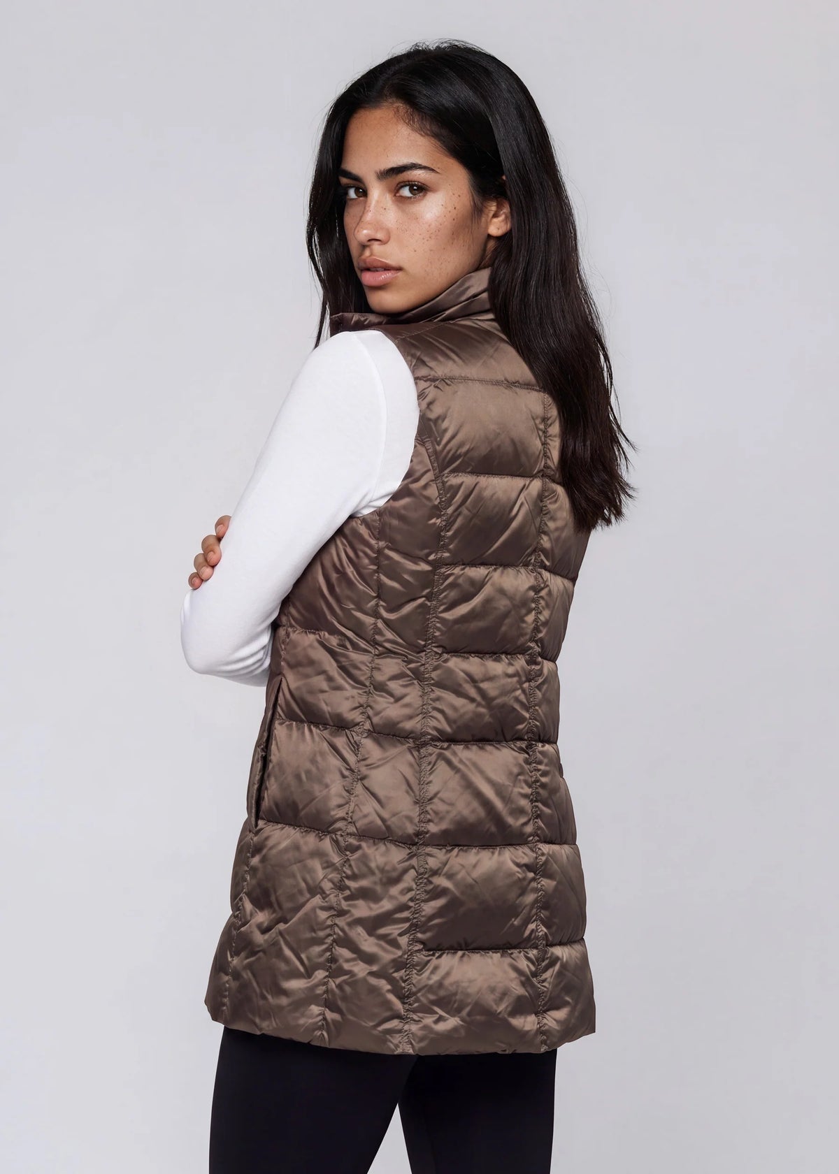 Long Down Vest