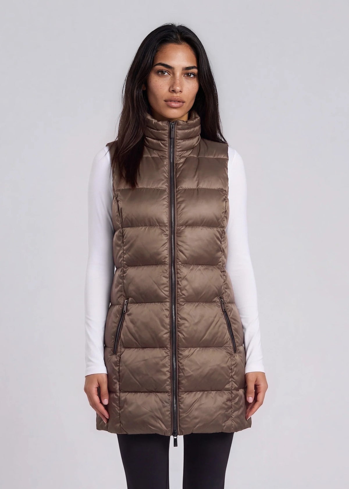 Long Down Vest