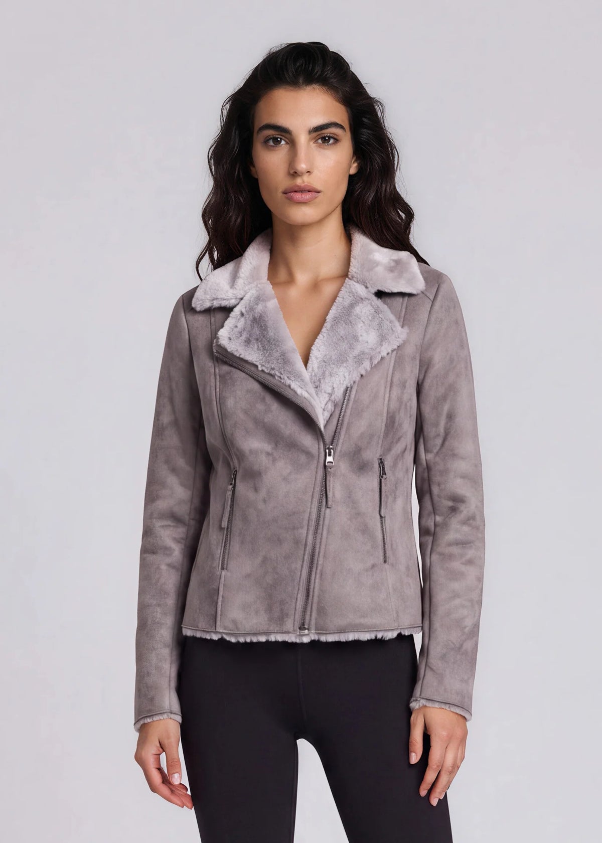 Chinchilla Lined Moto Jacket
