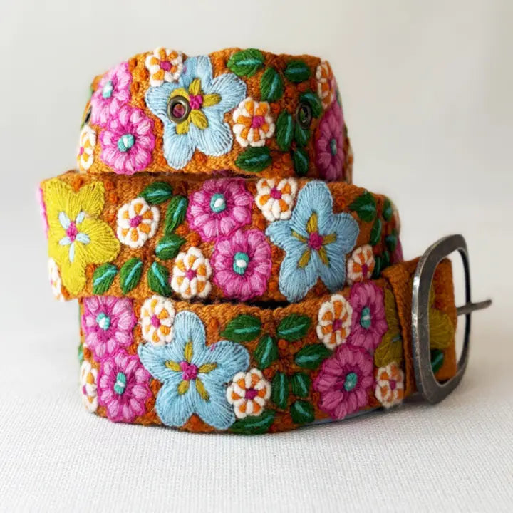 In the Garden Embroidered Belt