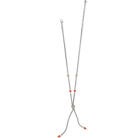Meridian Red 2-Tone Y Necklace