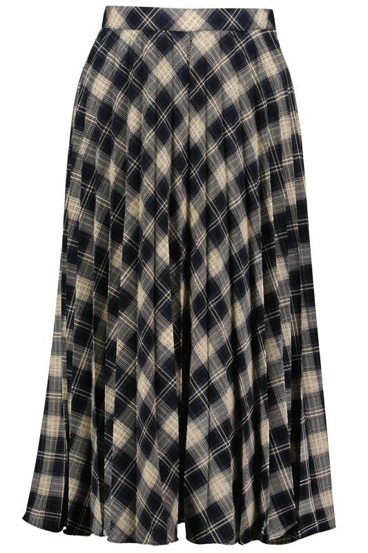 Beckette Pleat Midi Skirt