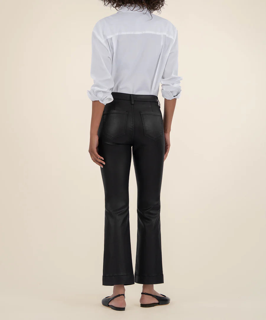 Kelsey Coated High Rise Ankle Flare Jean