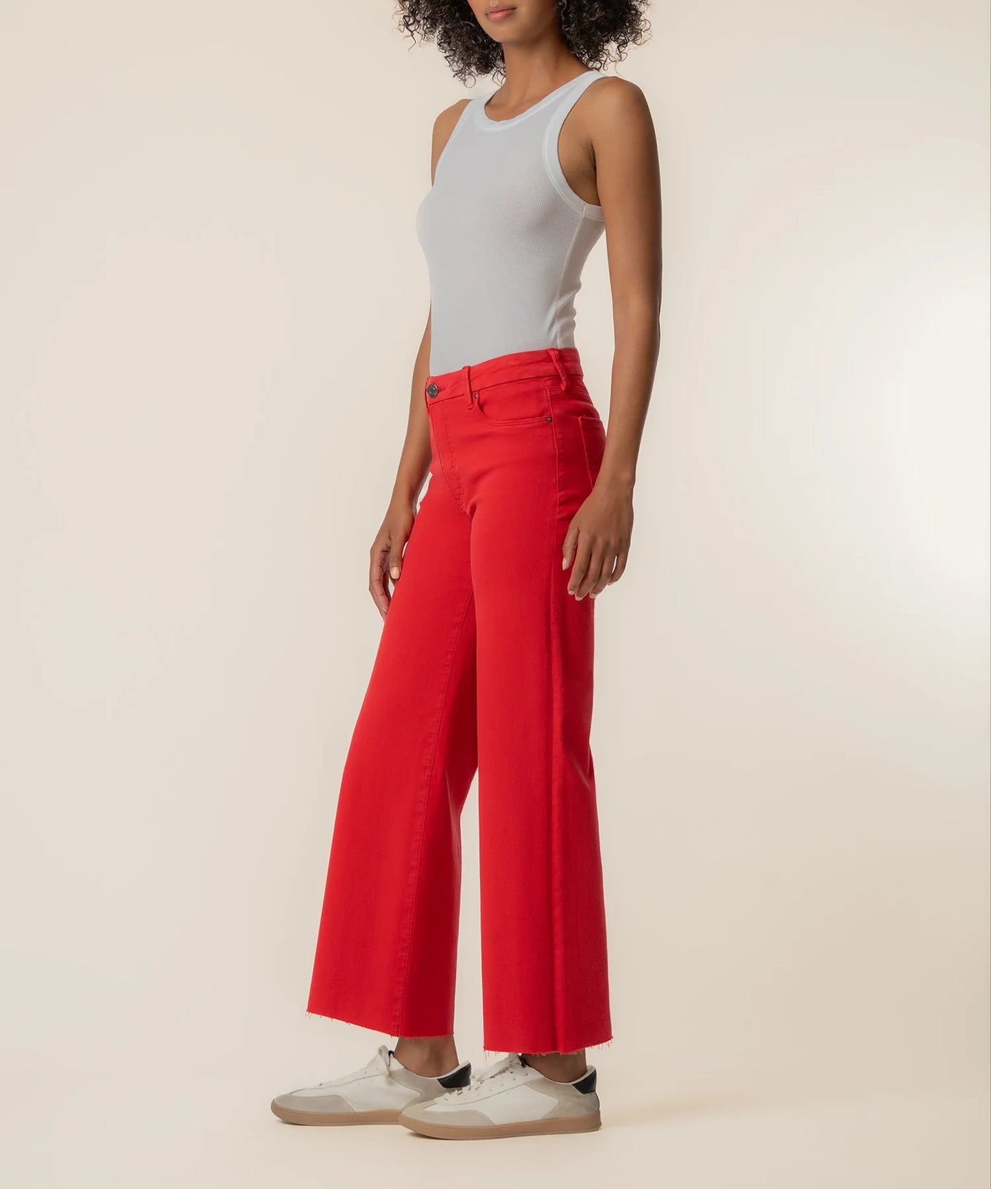 Meg High Rise Fab Ab Wide Leg Jean