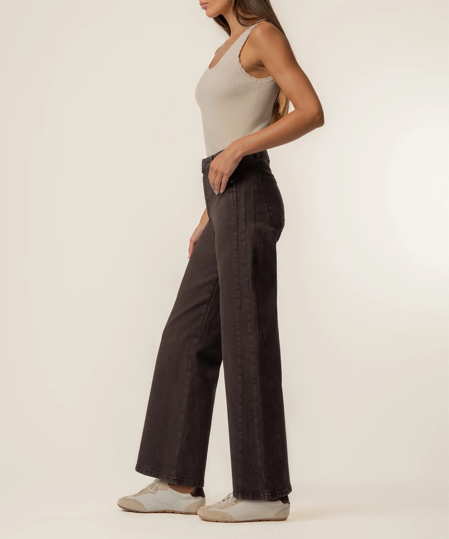 Meg High Rise Wide Leg Jean