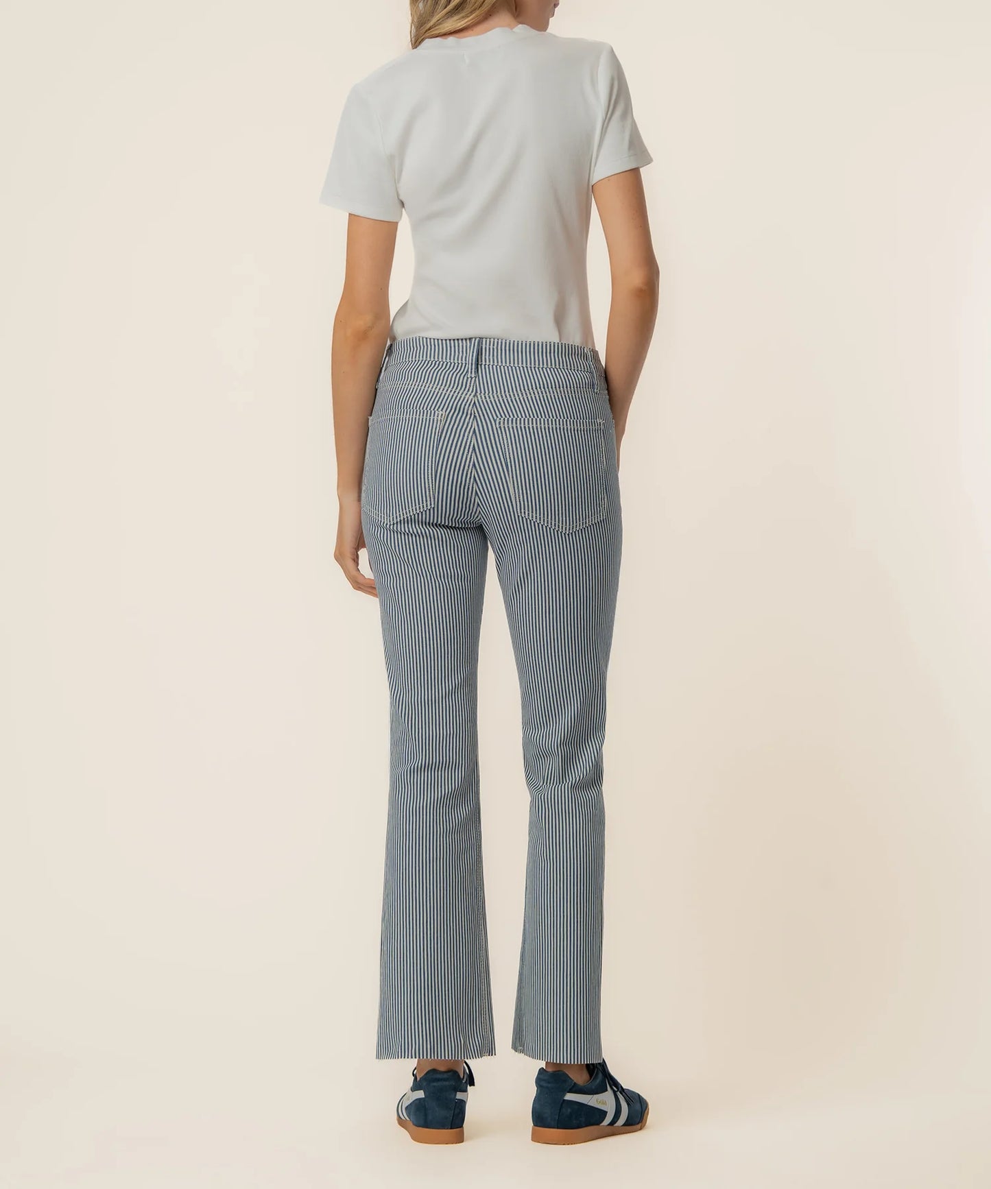Kelsey High Rise Fab Ab Ankle Flare Jeans