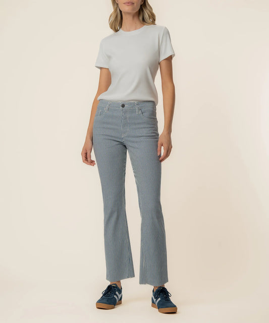 Kelsey High Rise Fab Ab Ankle Flare Jeans