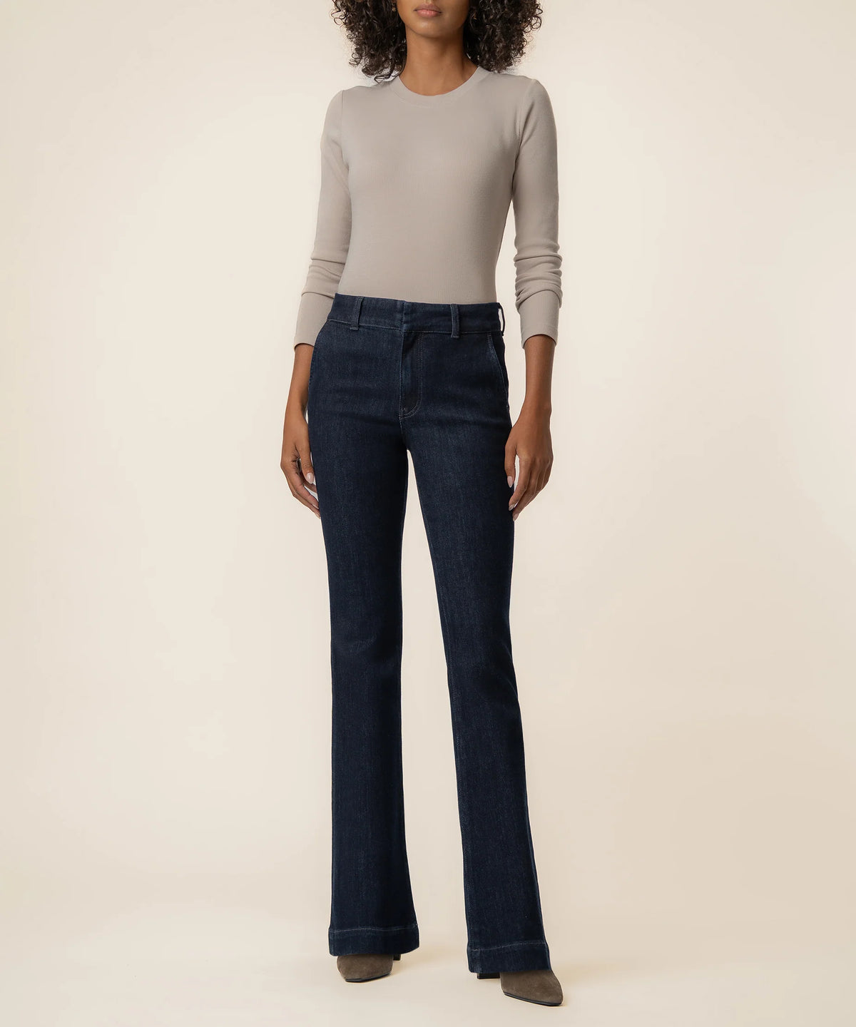 Ana High Rise Trouser Wide Hem